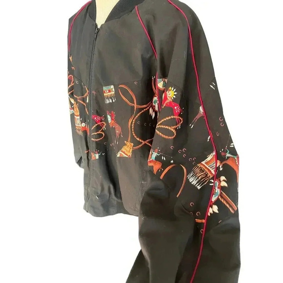 award desgin apparel cowboys and indians bomber bee-wild jacket size XXL - Picture 6 of 8